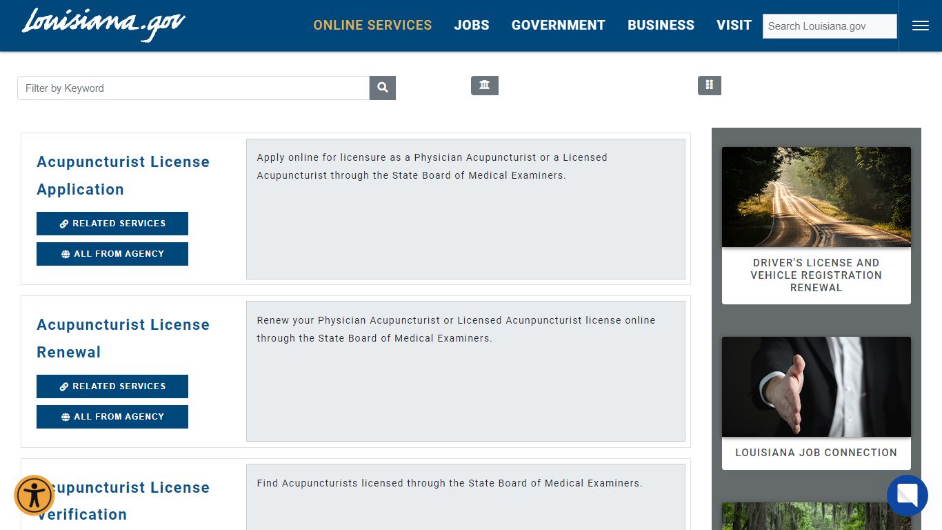 Online Services - The official website of Louisiana